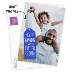 Alternative view of Hallmark - Personalized Winning at Fatherhood Photo Card