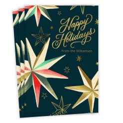 Hallmark - Retro Stars Flat Holiday Photo Card
