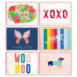 Hallmark - Colorful and Fun Assorted Blank Note Cards, Box of 24