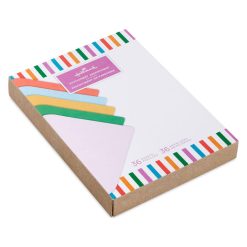 Alternative view of Hallmark - Bright Stripes on White Stationery Set, 36 Sheets