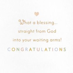 Alternative view of Hallmark - What a Blessing Religious New Baby Card