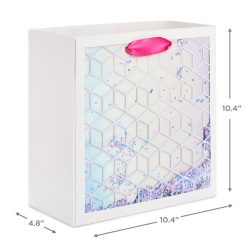 Alternative view of Hallmark - 10.4 Confetti and Silver Foil Large Square Gift Bag