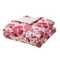 Alternative view of Hallmark - Red Holiday Toile Comforter Set With Shams and Pillow