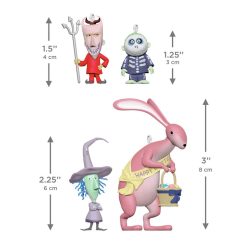 Alternative view of Hallmark - Disney Tim Burton's The Nightmare Before Christmas Citizens of Halloween Town Collection 2 Ornaments, Set of 4
