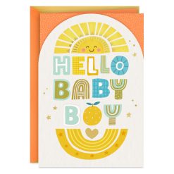 Hallmark - Sun, Stars, Love and Joy New Baby Boy Card
