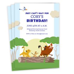 Hallmark - Disney The Lion King Just Canét Wait Birthday Invitation