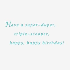 Alternative view of Hallmark - Peanuts Super-Duper Triple-Scooper Birthday Card