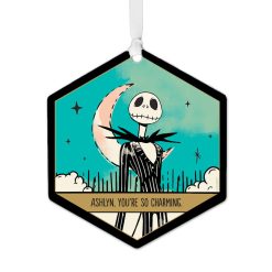 Hallmark - Disney Tim Burton's The Nightmare Before Christmas Metal Personalized Ornament, Custom Text