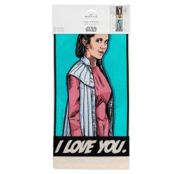 Alternative view of Hallmark - Star Wars Han Solo and Princess Leia Tea Towel, 18x26