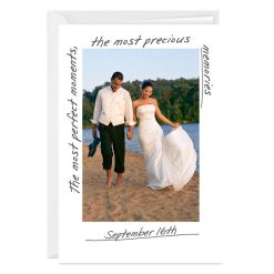 Hallmark - Moments and Memories Vertical White Frame Blank Custom Card
