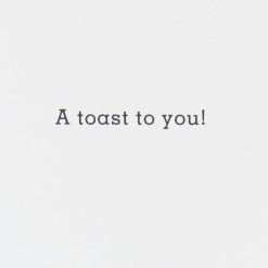 Alternative view of Hallmark - A Toast to You Funny Congratulations Card
