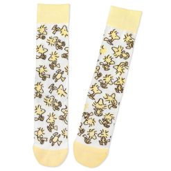 Hallmark - Peanuts Woodstock Collage Novelty Crew Socks