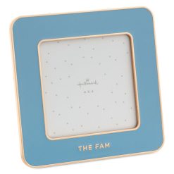 Hallmark - The Fam Blue Enamel Picture Frame, 4x4