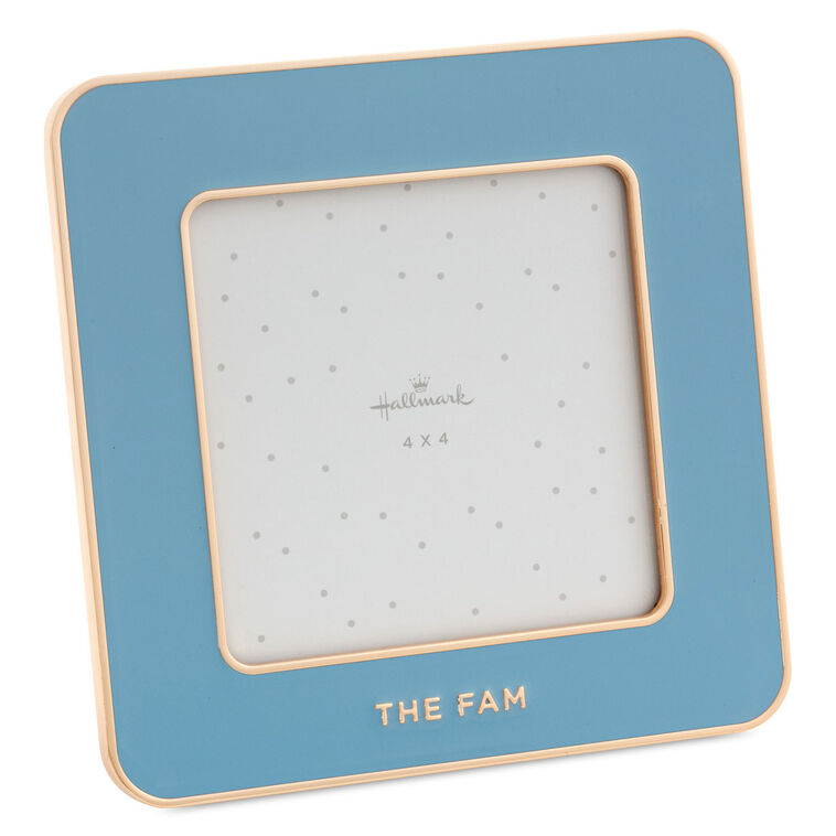 Hallmark - The Fam Blue Enamel Picture Frame, 4x4