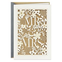 Hallmark - Elegant Lace Mr. and Mrs. Wedding Card