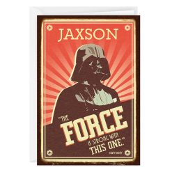 Hallmark - Personalized Star Wars Darth Vader Card