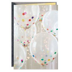 Hallmark - Balloons Filled With Confetti Blank Card