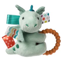 Hallmark - Mary Meyer Taggies Drax Dragon Plush Toy With Teether and Rattle
