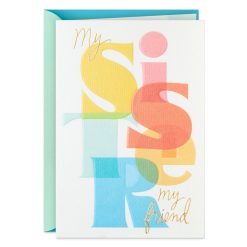 Hallmark - A Friend for Life Birthday Card for Sister