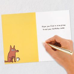 Alternative view of Hallmark - Where the Dog Sits Funny Birthday Card