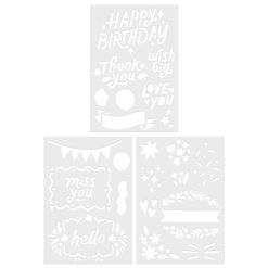 Hallmark - Celebrations Stencil Kit, Pack of 36