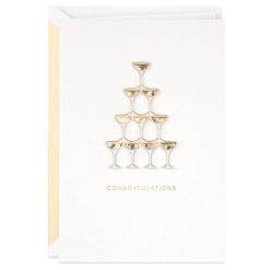 Hallmark - Cheers to a Lifetime of Happiness Wedding Card