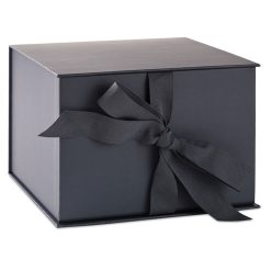 Hallmark - 7.2" Solid Gray Large Square Gift Box