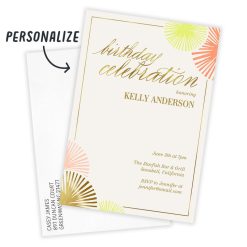 Alternative view of Hallmark - Starburst Celebration Flat Birthday Invitation