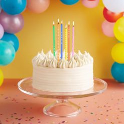 Alternative view of Hallmark - Multicolor Wishes and Patterns Tall Square Birthday Candles, Pack of 6