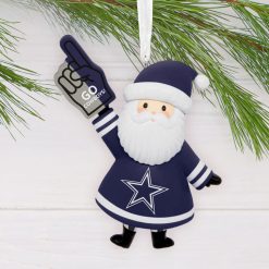 Alternative view of Hallmark - NFL Dallas Cowboys Santa Fan Hallmark - Ornament