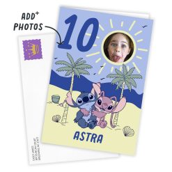 Alternative view of Hallmark - Disney Lilo & Stitch With Angel Custom Birthday Card