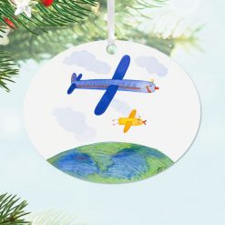 Alternative view of Hallmark - Design-Your-Own Horizontal Oval Metal Personalized Ornament, Custom Photo