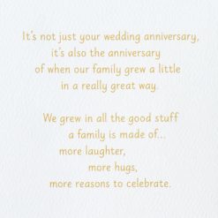 Alternative view of Hallmark - Our Family Is Better Because of You Anniversary Card for Daughter and Spouse