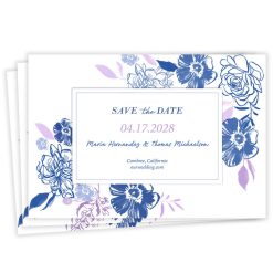 Hallmark - Sapphire Garden Flat Wedding Save the Date