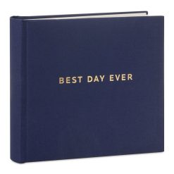 Hallmark - Best Day Ever Gold on Navy Linen Photo Album