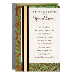 Hallmark - May You Continue to Grow Religious Birthday Card for Son