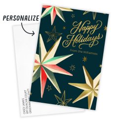 Alternative view of Hallmark - Retro Stars Flat Holiday Photo Card