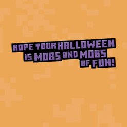 Alternative view of Hallmark - Minecraft Mobs of Fun Halloween Card for Grandson