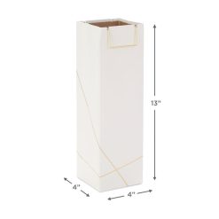 Alternative view of Hallmark - 13" Gold Lines on Black Wine Gift Bag