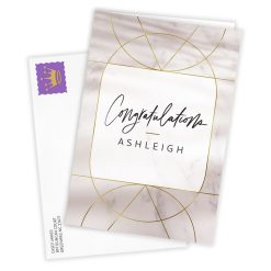 Alternative view of Hallmark - Personalized Gold Accents on Marble Card