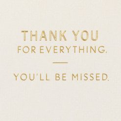 Alternative view of Hallmark - Thank You for Everything Goodbye Card for Coworker