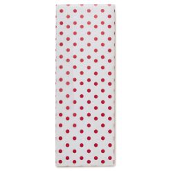 Hallmark - Red Polka Dots on White Tissue Paper, 6 sheets
