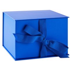 Hallmark - 7.2" Solid Royal Blue Large Square Gift Box