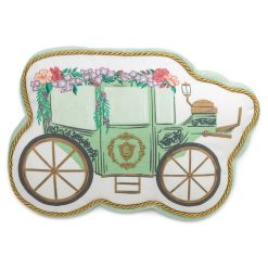Hallmark - Bridgerton Green Carriage Shaped Throw Pillow