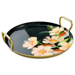 Hallmark - Lacey Chabert Collection Green Floral Serving Tray, 13.75