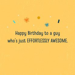 Alternative view of Hallmark - Effortlessly Awesome Birthday Card for Him