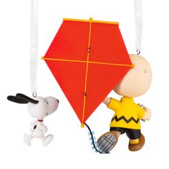 Alternative view of Hallmark - Peanuts 75th Anniversary Charlie Brown and Snoopy Hallmark - Ornaments, Set of 2