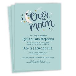 Hallmark - Over the Moon Baby Shower Invitation