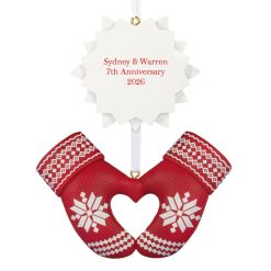 Hallmark - Merry Mittens Personalized Ornament, Custom Text