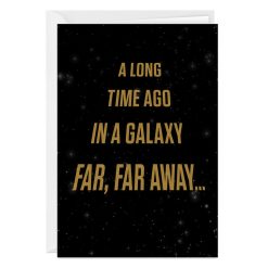 Hallmark - Star Wars A Long Time Ago Funny Custom Birthday Card